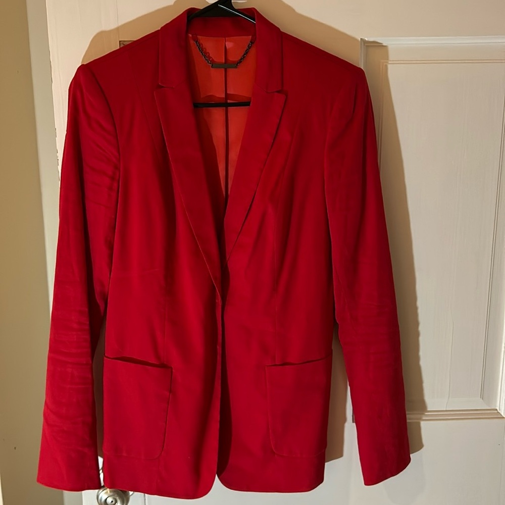 A red blazer from Elie Tahari